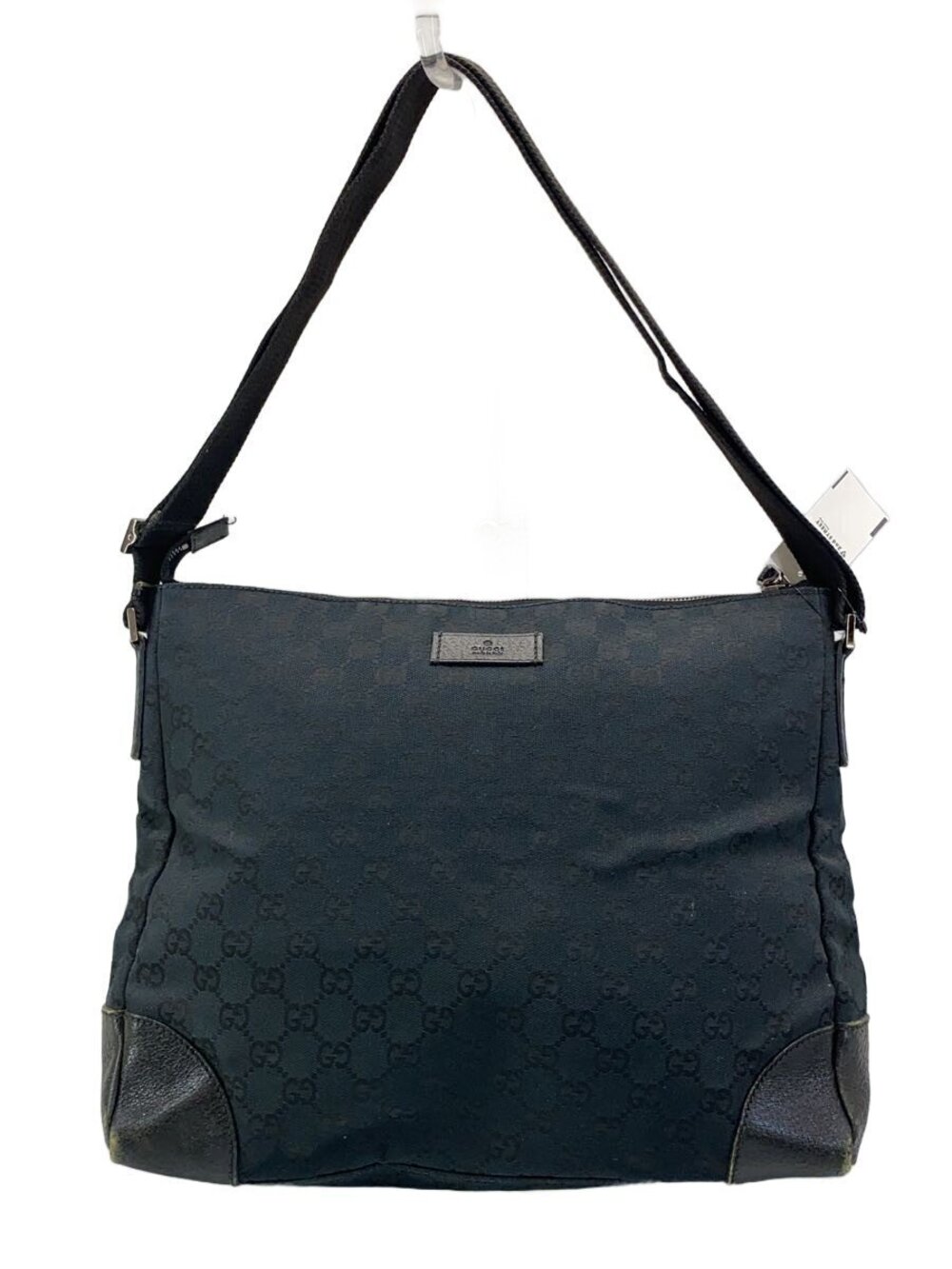 Gucci GG patterned hobo bag tonal leather Black